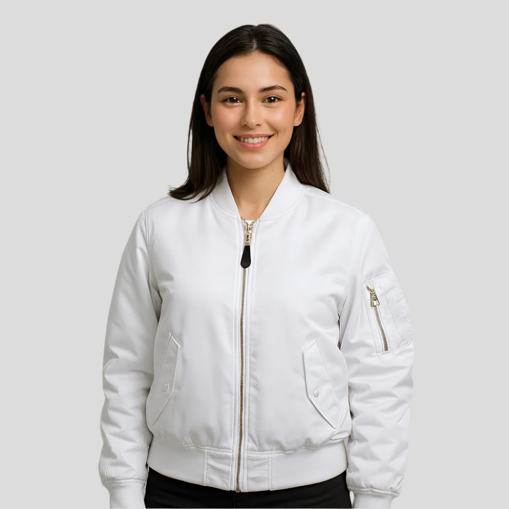 Bomberjacke für Damen MA-1 – Klassisches Design mit Rippbündchen - Image 5