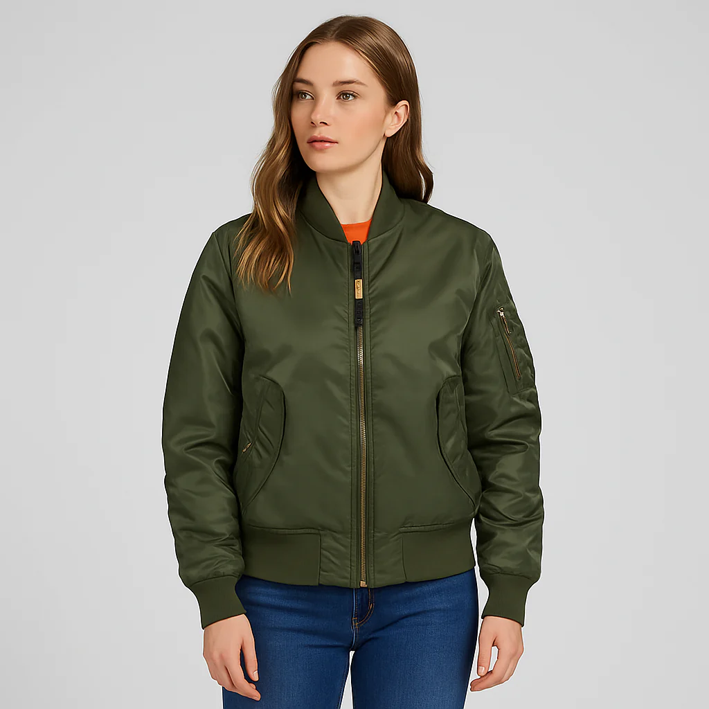 Bomberjacke für Damen MA-1 – Klassisches Design mit Rippbündchen - Image 8
