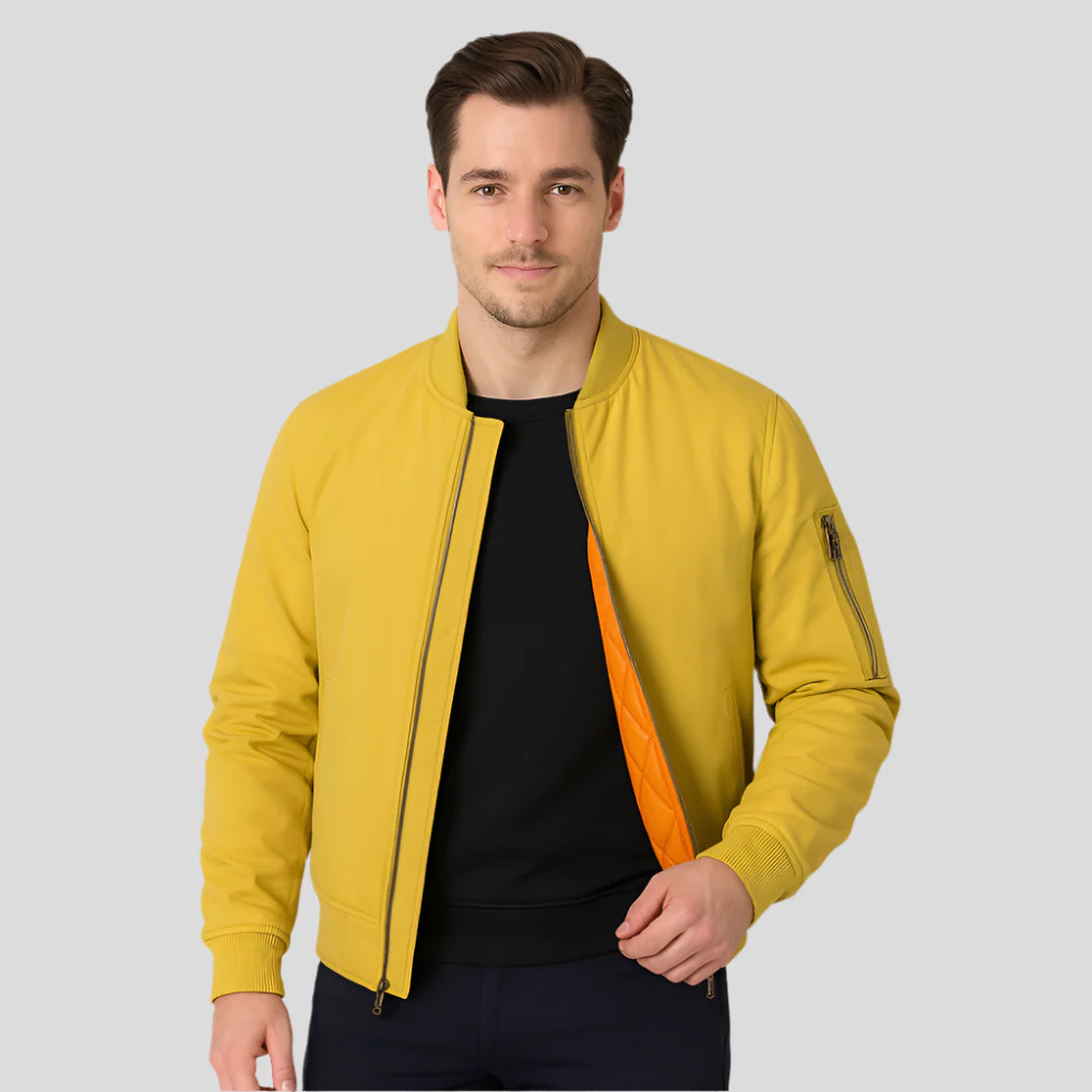Bomberjacke für Herren im klassischen Design – Zeitloser Reißverschluss-Stil - Image 2