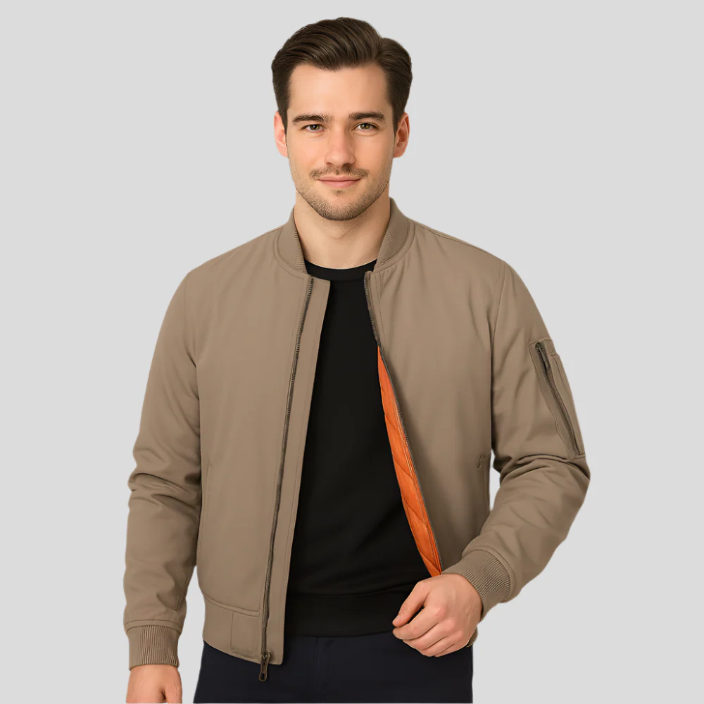 Bomberjacke für Herren im klassischen Design – Zeitloser Reißverschluss-Stil - Image 5