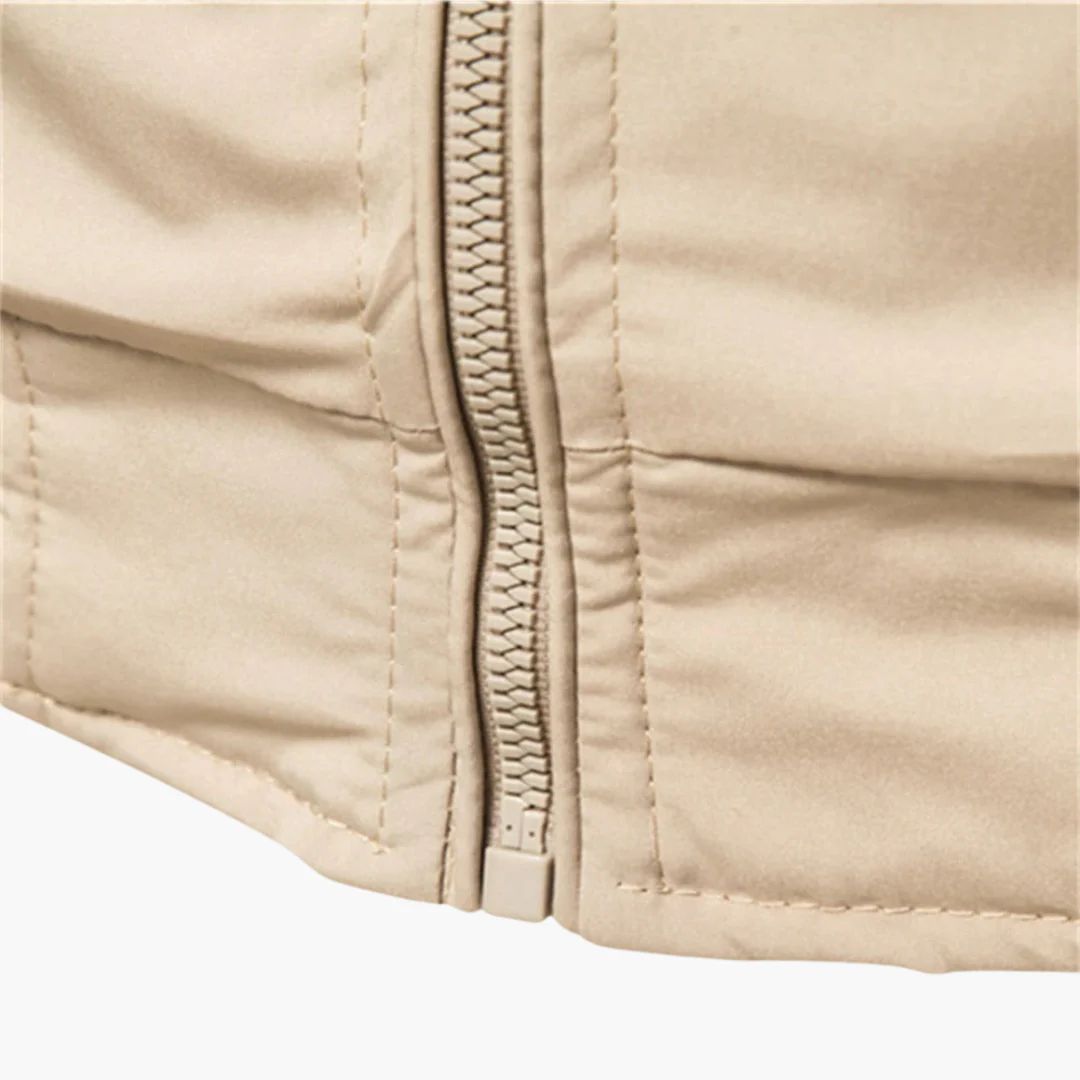 Bomberjacke für Männer - Reißverschluss vorne & gerippte Details - Image 4