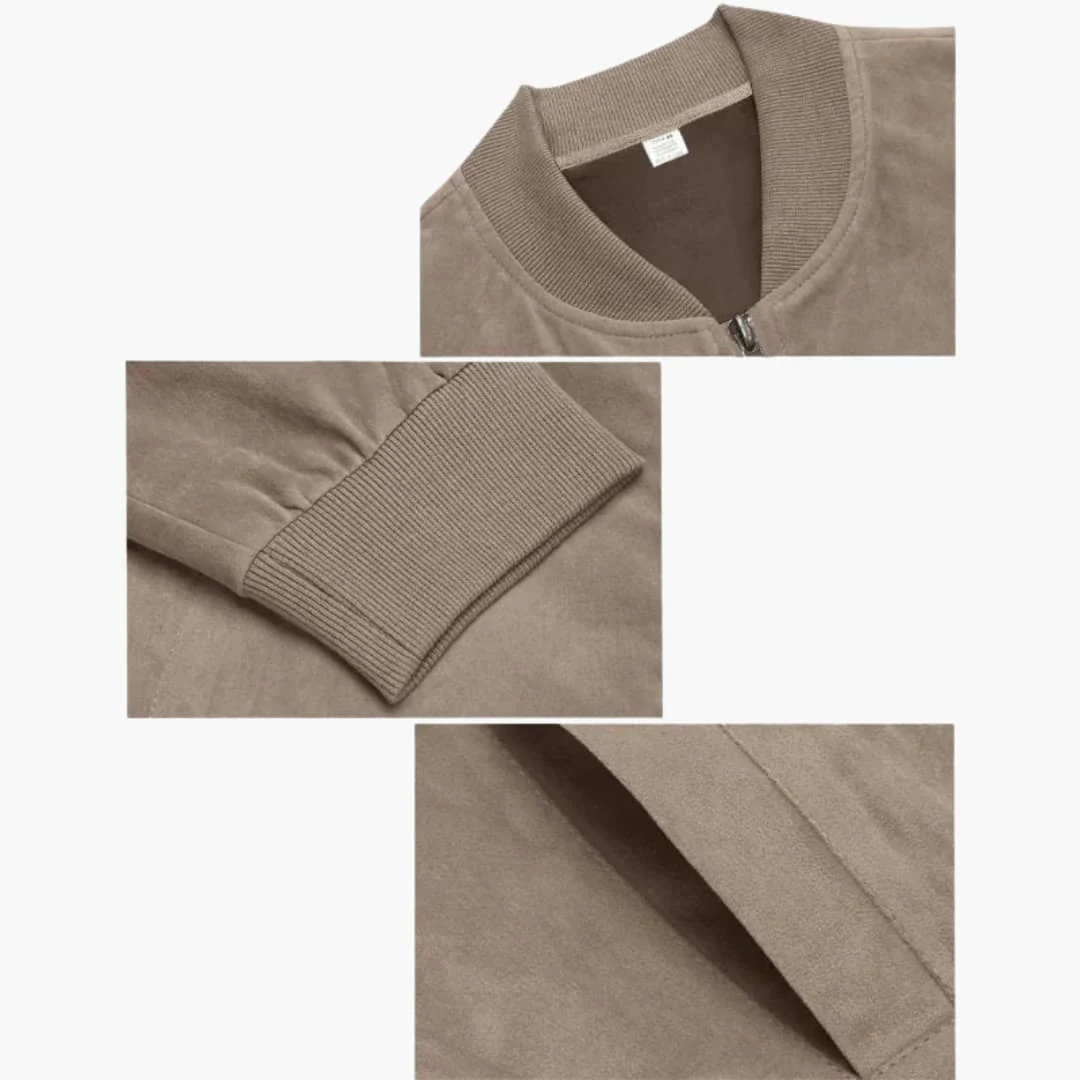 Bomberjacke mit Reißverschluss für Herren - Klassisches Design - Image 5