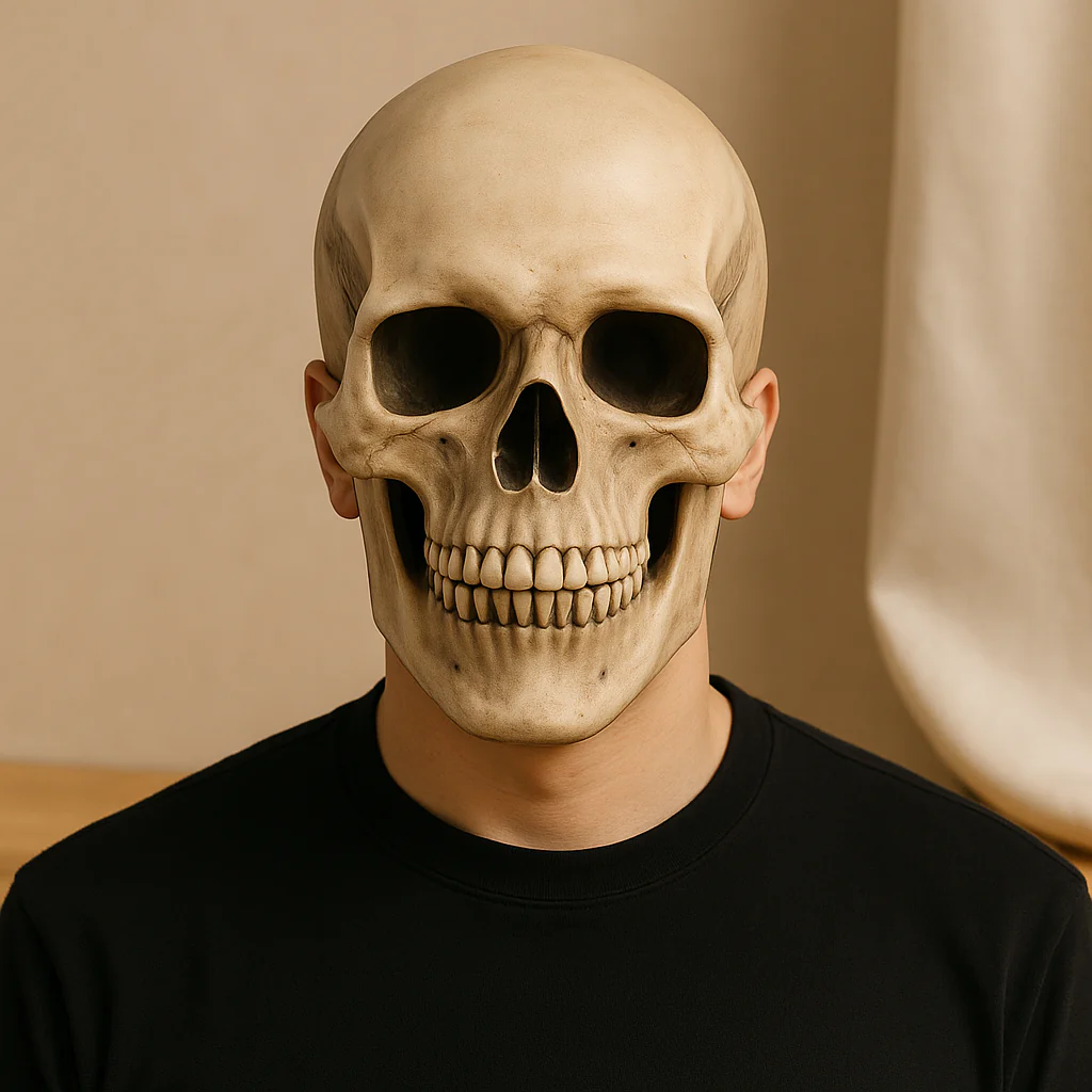 BoneReign | Realistische Totenkopfmaske mit beweglichem Kiefer - Image 3