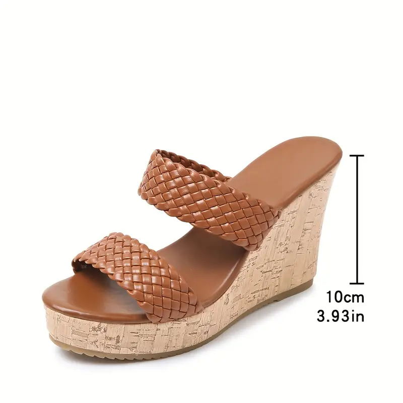Bonnie - Keilsandalen mit geflochtenem Riemen und Kork - Image 6