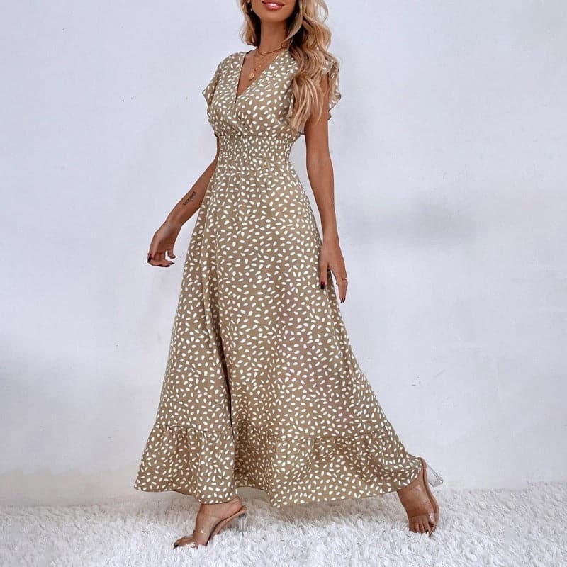 Braelynn | Klassisches langes Sommerkleid mit elegantem Muster - Image 4