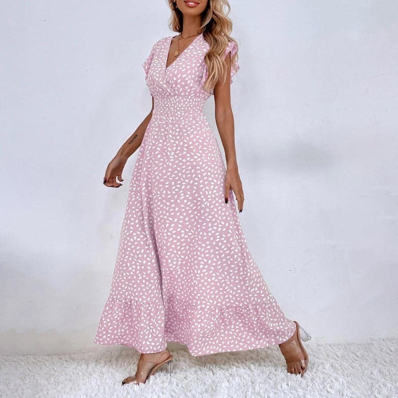 Braelynn | Klassisches langes Sommerkleid mit elegantem Muster - Image 7