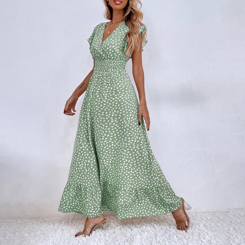 Braelynn | Klassisches langes Sommerkleid mit elegantem Muster - Image 8