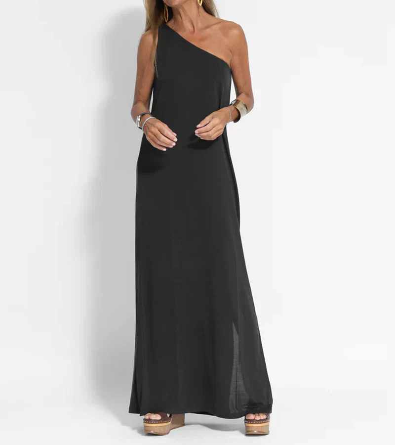 Braiden – Elegantes One-Shoulder-Maxikleid - Image 4