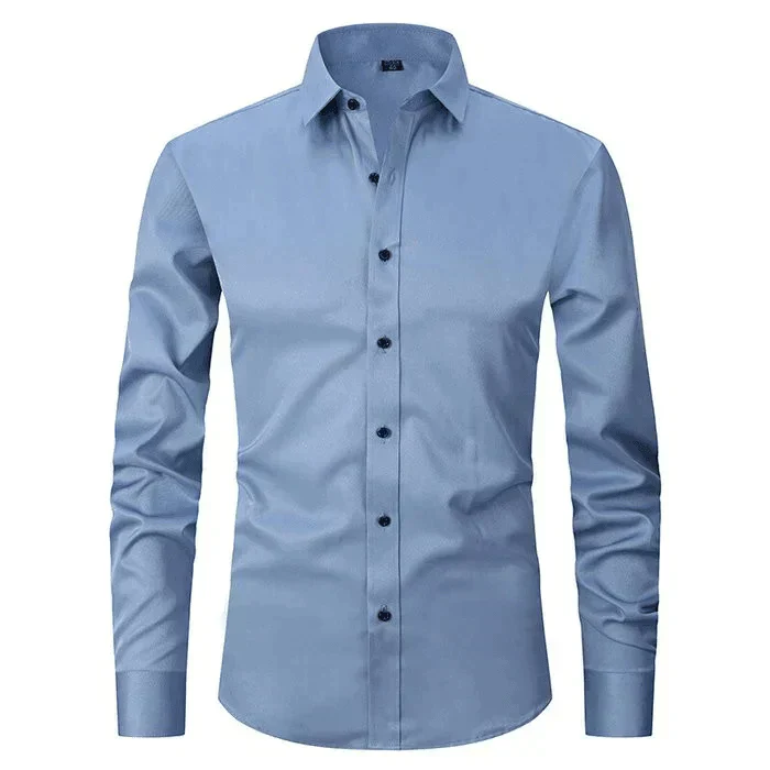 Braony | Klassisches Langarmh Herrenhemd mit modernem Slim-Fit - Image 3