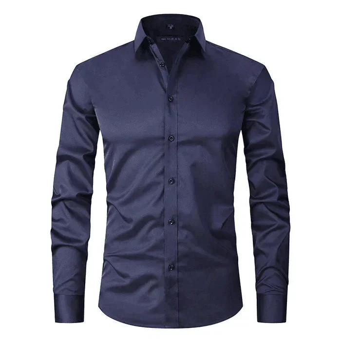 Braony | Klassisches Langarmh Herrenhemd mit modernem Slim-Fit - Image 4