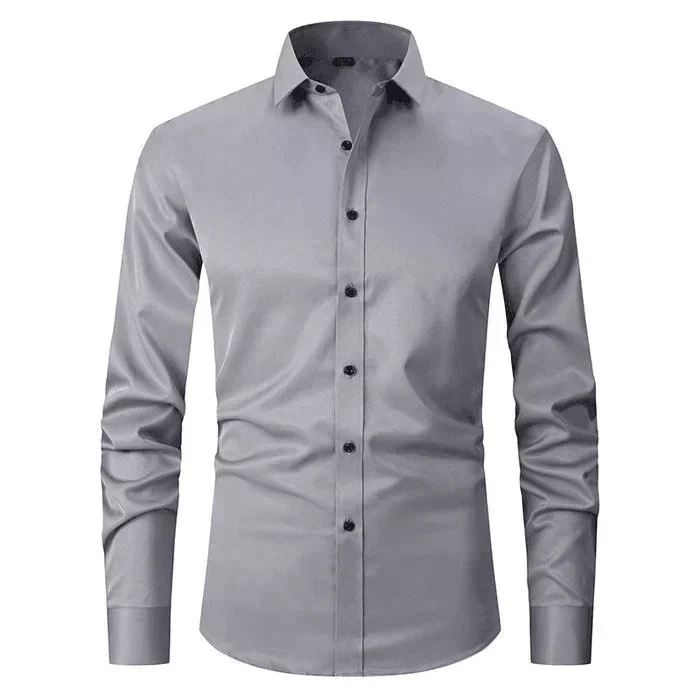 Braony | Klassisches Langarmh Herrenhemd mit modernem Slim-Fit - Image 8