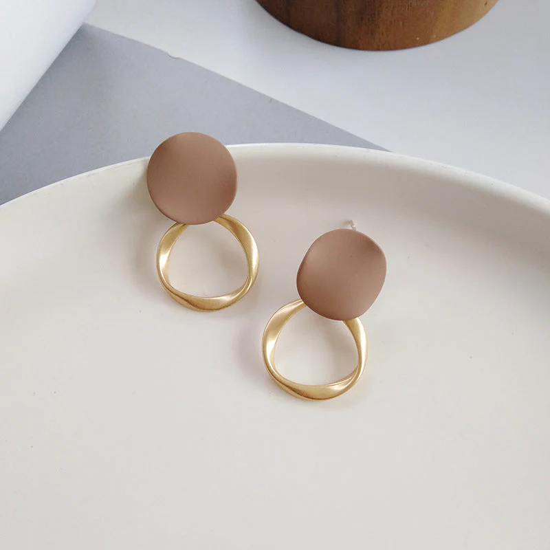 Braun Plated Ohrringe in Gold - Image 2