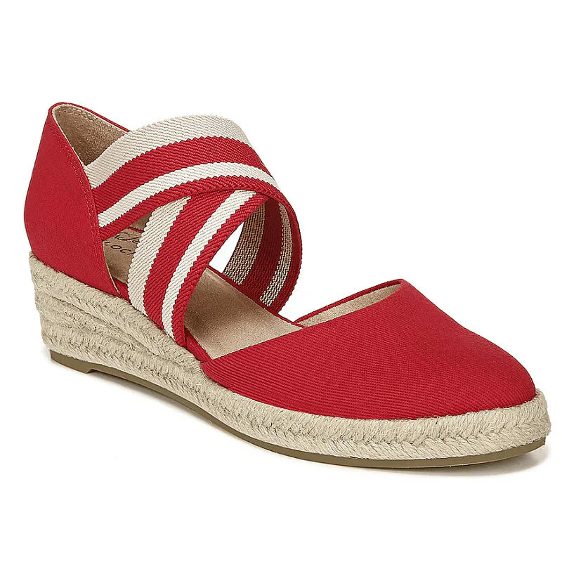 Brenda – Stilvolle, atmungsaktive Keilschuhe aus Canvas - Image 3