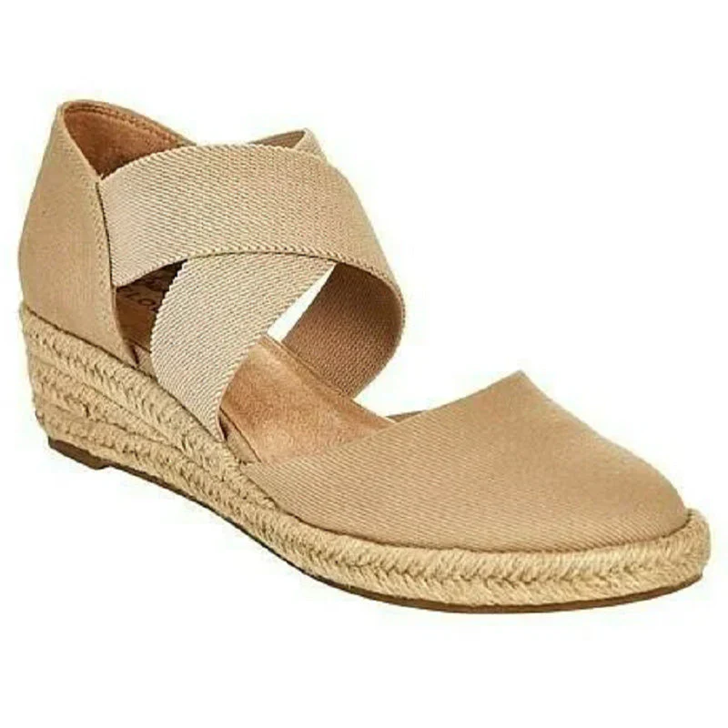 Brenda – Stilvolle, atmungsaktive Keilschuhe aus Canvas - Image 4