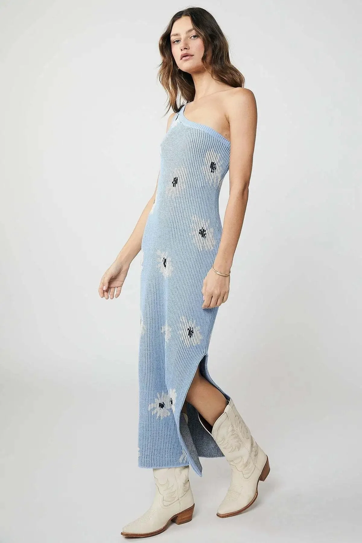 Bridgette - Asymmetrisches Kleid mit Blumenmuster - Image 2