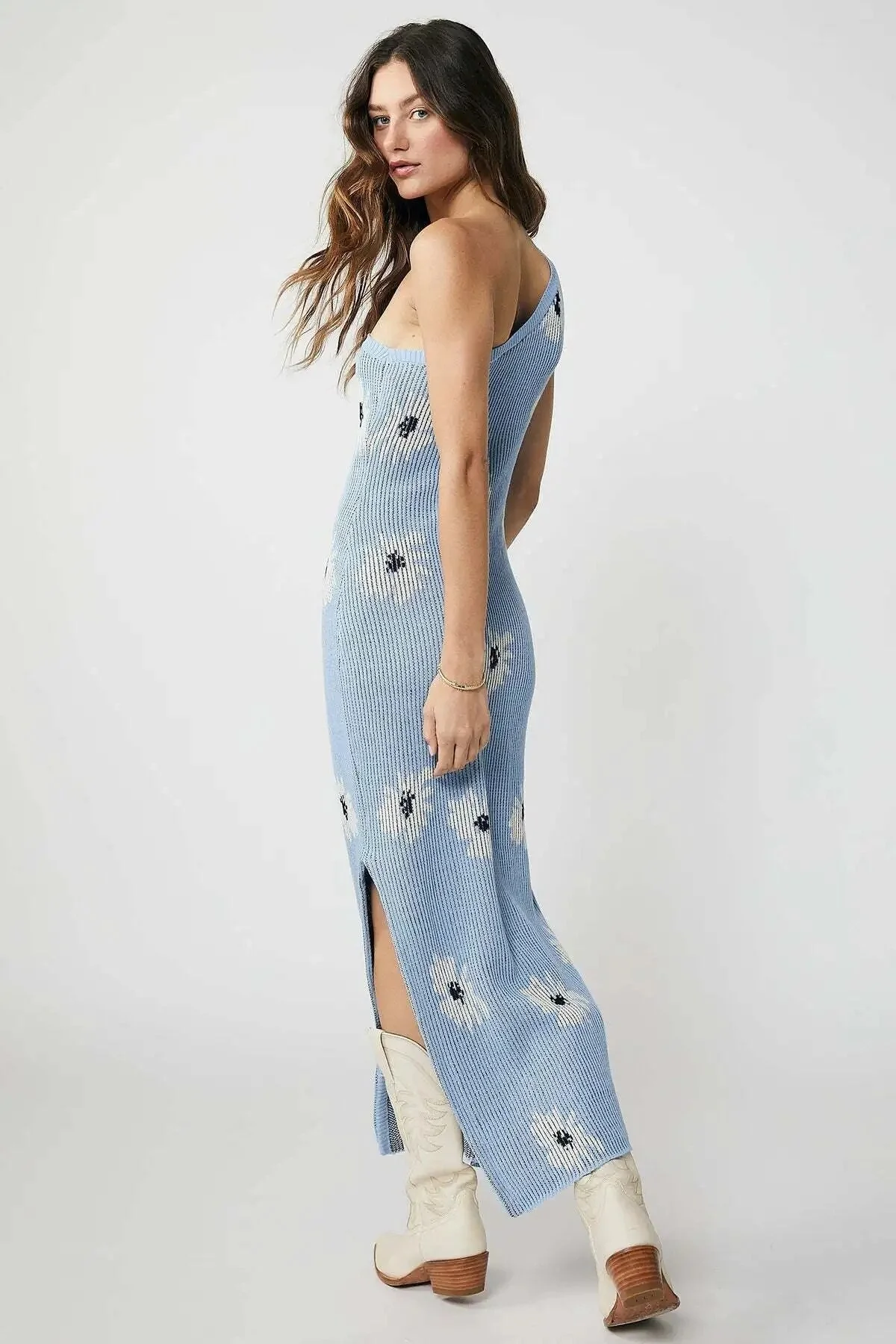 Bridgette - Asymmetrisches Kleid mit Blumenmuster - Image 3