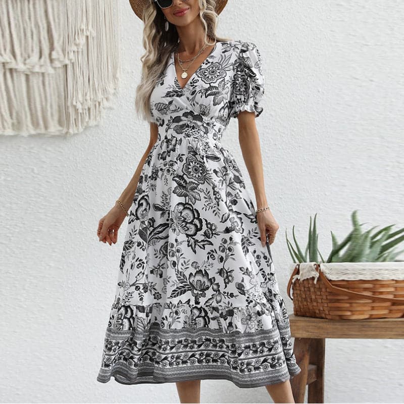 Briella | Langes, bequemes Sommerkleid mit V-Ausschnitt - Image 12
