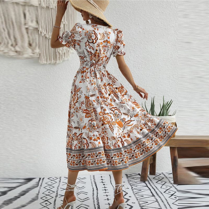 Briella | Langes, bequemes Sommerkleid mit V-Ausschnitt - Image 2