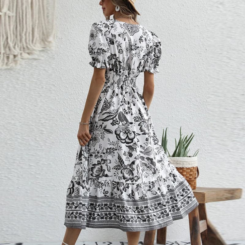 Briella | Langes, bequemes Sommerkleid mit V-Ausschnitt - Image 4