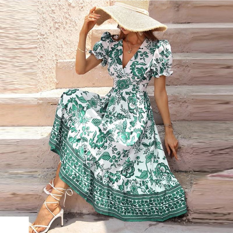 Briella | Langes, bequemes Sommerkleid mit V-Ausschnitt - Image 6