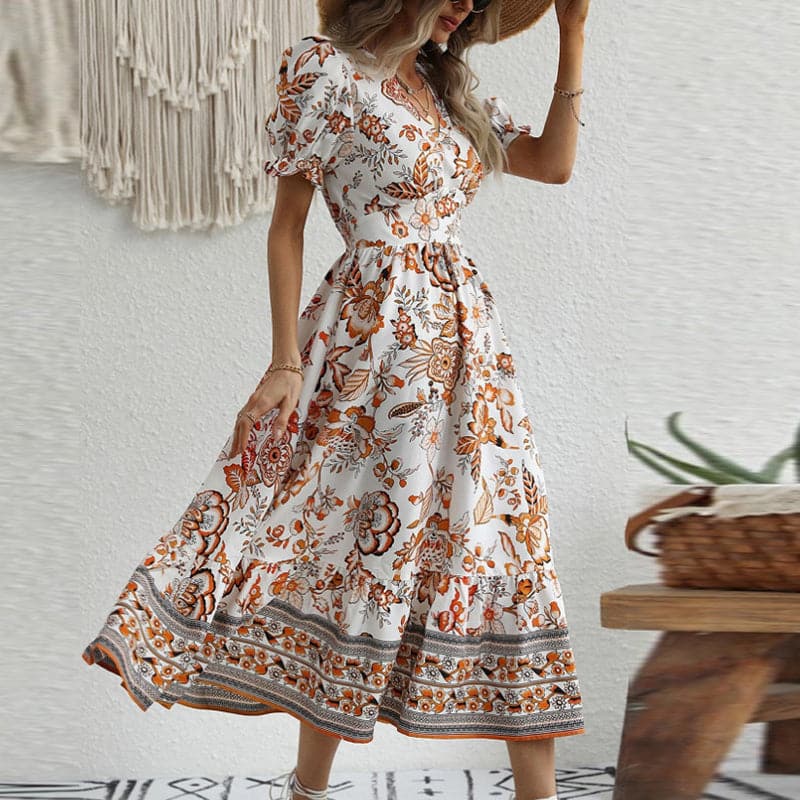 Briella | Langes, bequemes Sommerkleid mit V-Ausschnitt - Image 8