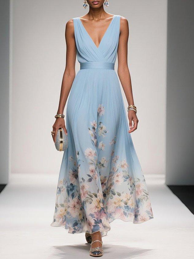 Britta Damen Blumenprint Hochzeitsgast Kleid - Image 3