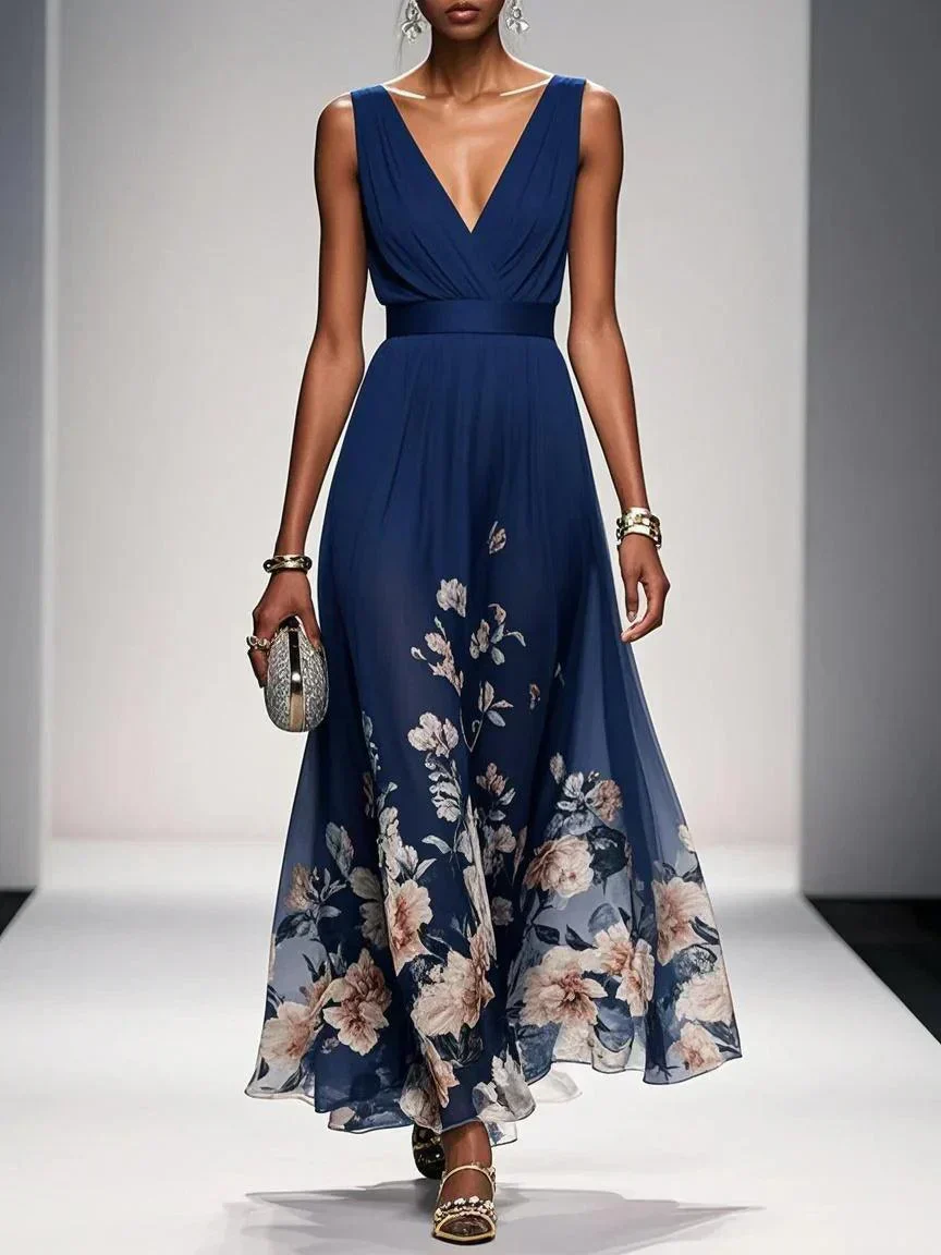 Britta Damen Blumenprint Hochzeitsgast Kleid - Image 5