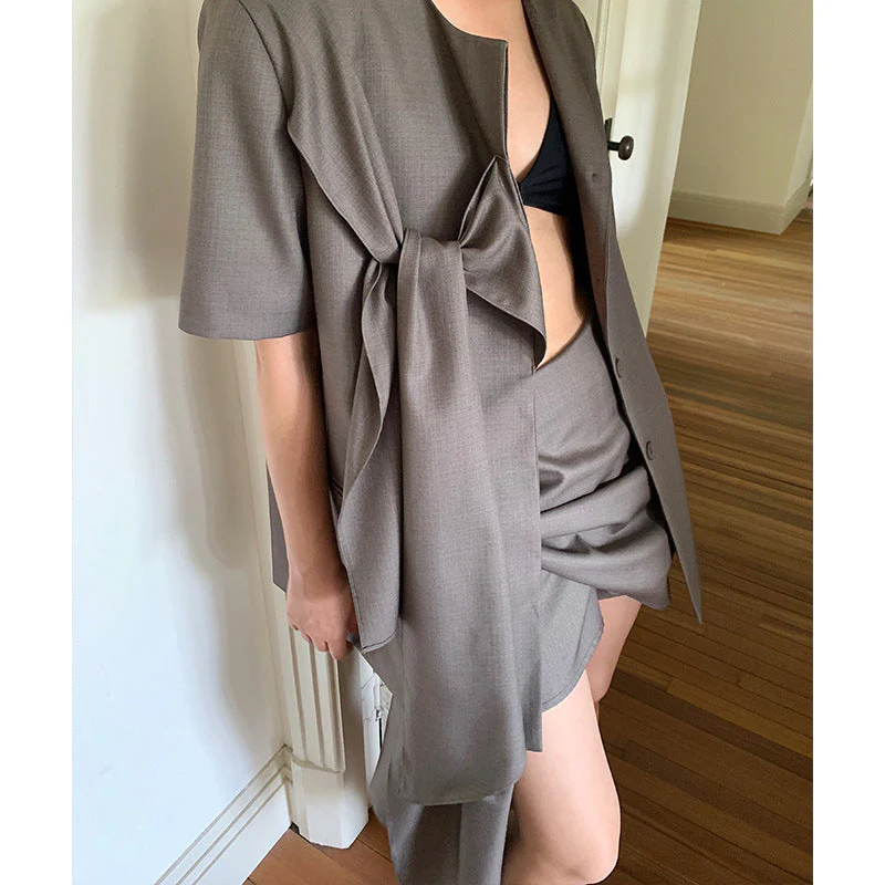 Bronagh- Damen modisches Set mit asymmetrischem Schnitt - Image 3