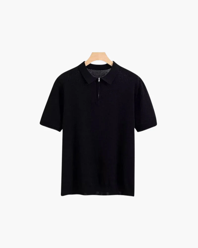 Brooks | kurze Ärmel Männer halb Reißverschluss stricken Poloshirt - Image 6