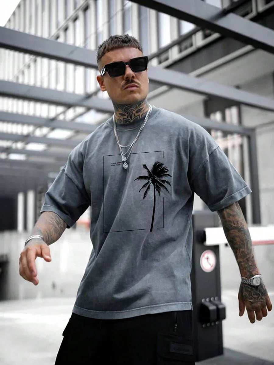 Bruno – Retro T-Shirt Herren Kurzarm Amerikanischer Style - Image 3
