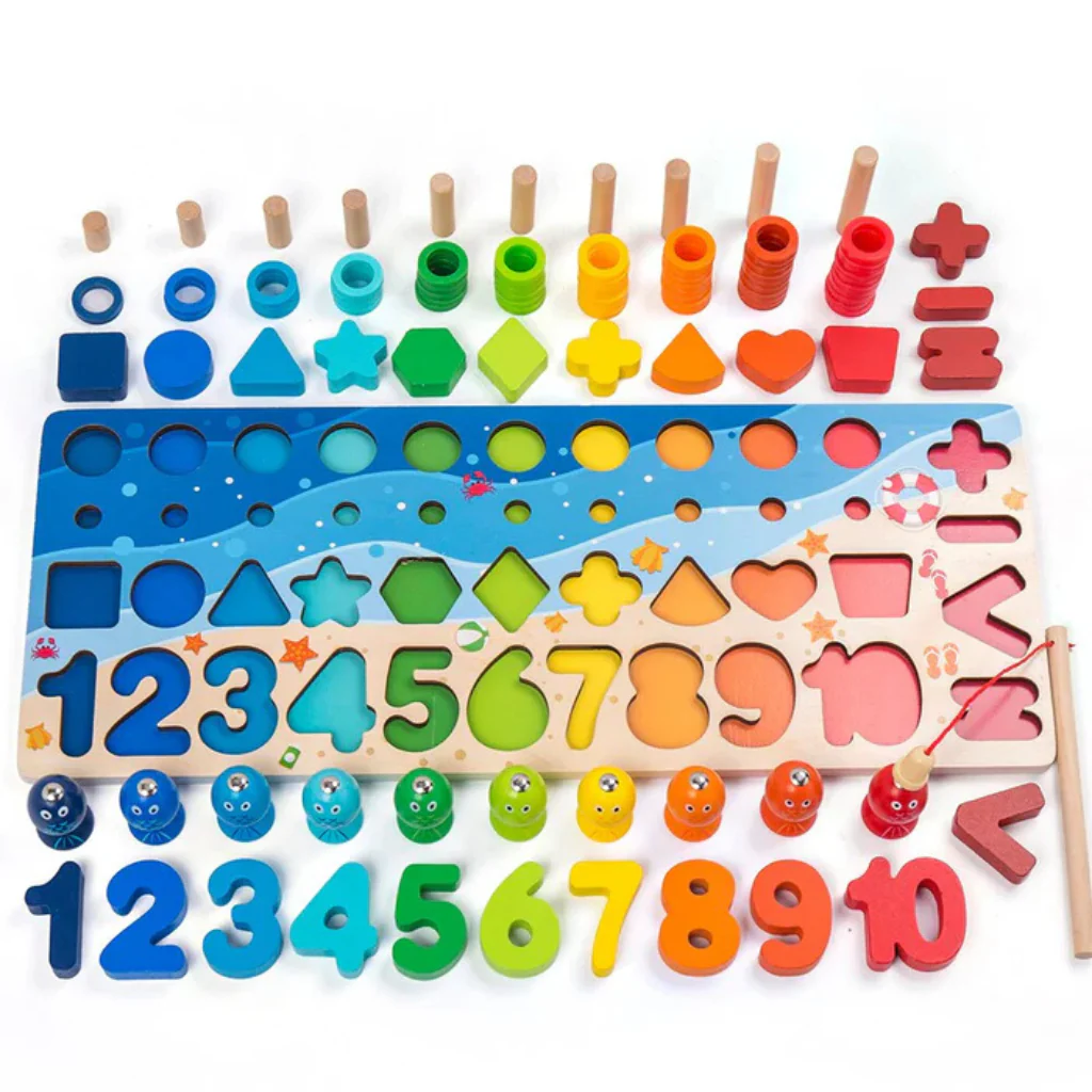 Buchenholzwunder | Montessori-Lernspielzeug für interaktives Lernen - Image 2