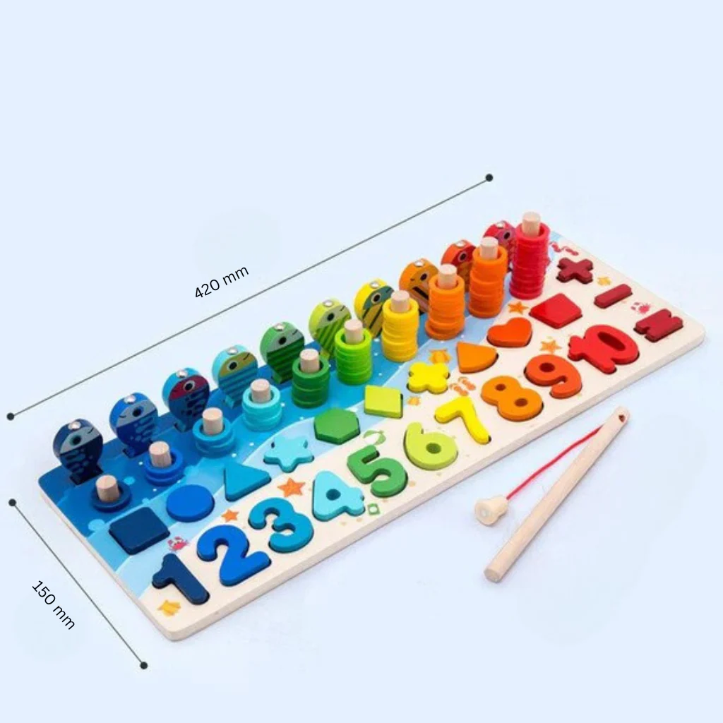Buchenholzwunder | Montessori-Lernspielzeug für interaktives Lernen - Image 3