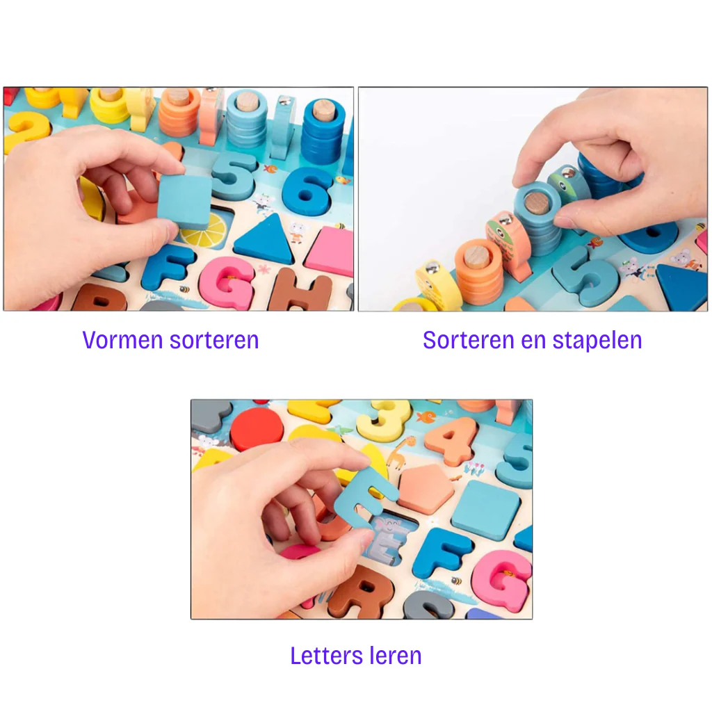 Buchenholzwunder | Montessori-Lernspielzeug für interaktives Lernen - Image 5