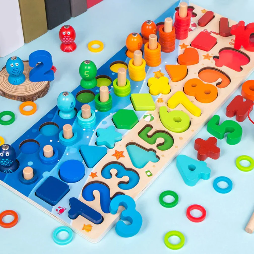 Buchenholzwunder | Montessori-Lernspielzeug für interaktives Lernen - Image 7