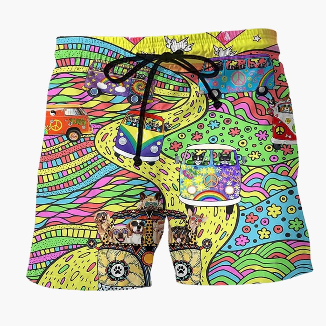 Bunte bedruckte Boardshorts für Männer - Sommerliche Strandmode - Image 3