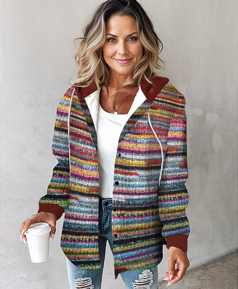 Bunte Kapuzenjacke für Damen - Image 2