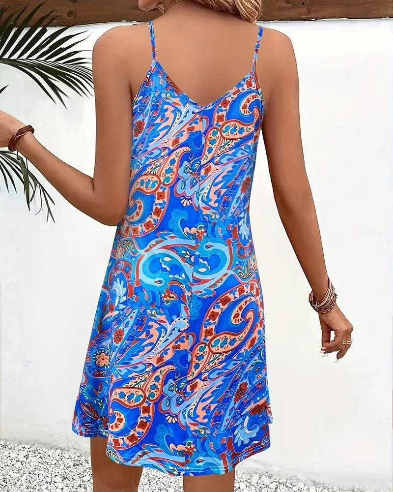 Buntes ärmelloses Sommerkleid für Damen | Mini - Image 3