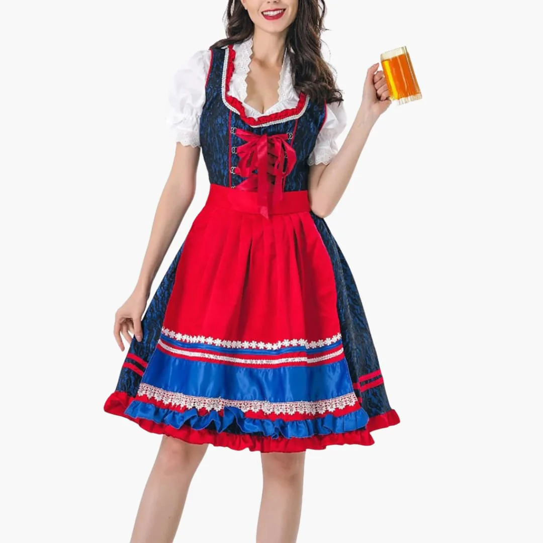 Buntes Dirndl kleid für Damen - Oktoberfest 2025 - Image 2