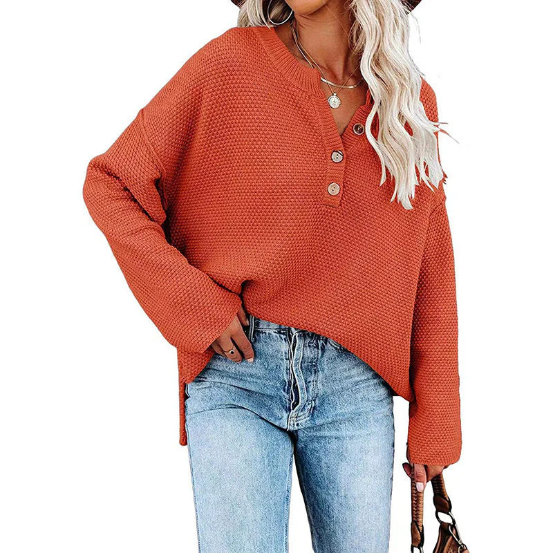 BUTTON PULLOVER | ELEGANTER V-AUSSCHNITT - Image 2