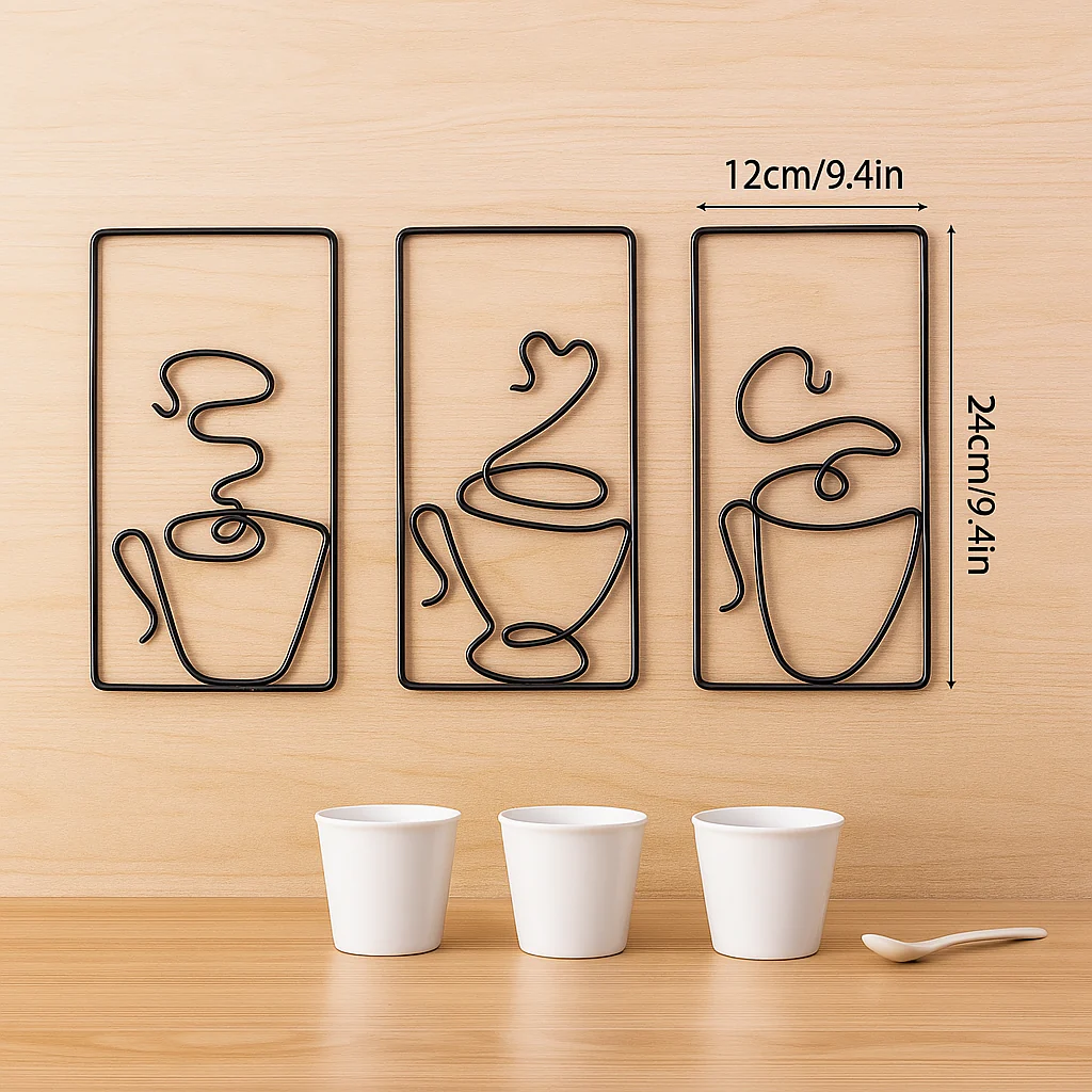 CaféCharm – Legesichere Wandkunst mit Kaffeetasse für Innen- und Außenbereich - Image 3