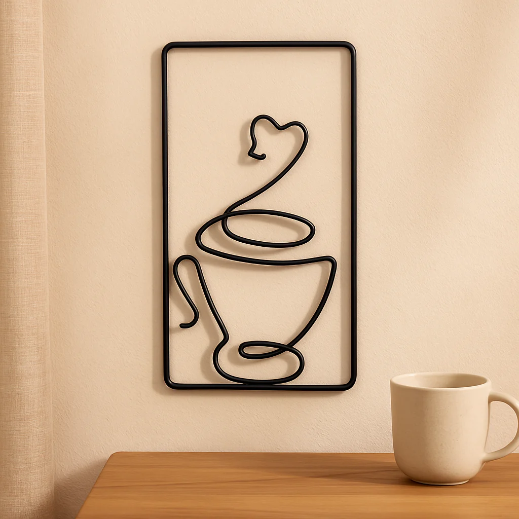 CaféCharm – Legesichere Wandkunst mit Kaffeetasse für Innen- und Außenbereich - Image 4