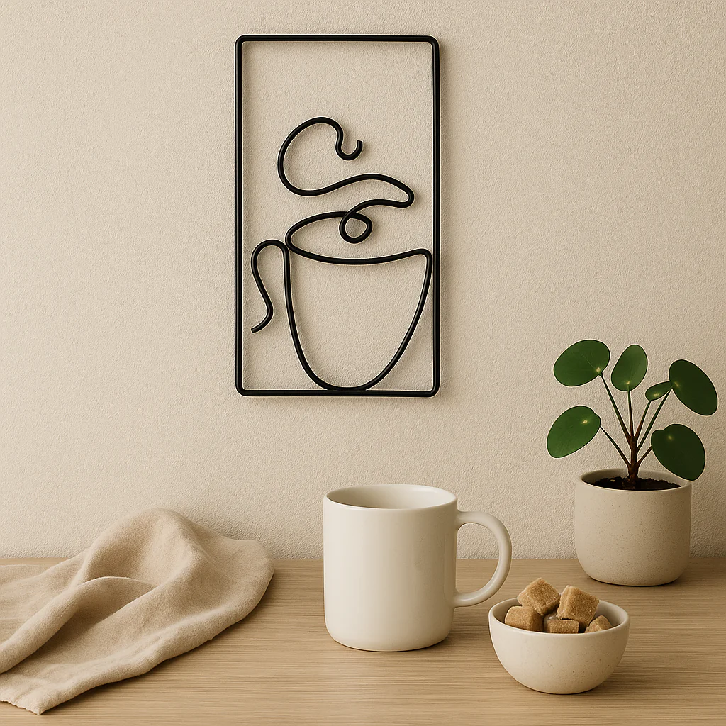CaféCharm – Legesichere Wandkunst mit Kaffeetasse für Innen- und Außenbereich - Image 5