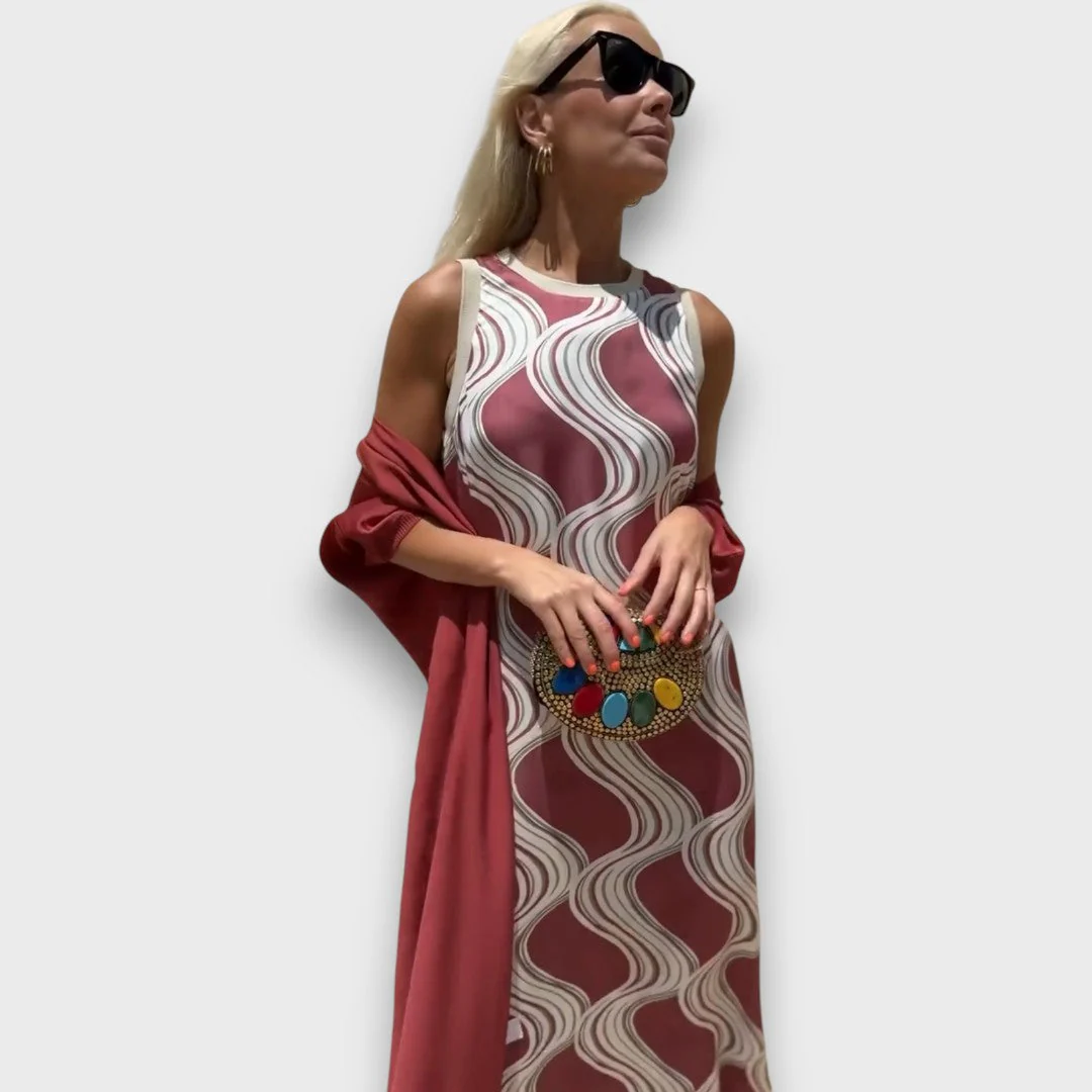 Caliera –  Maxikleid mit Cardigan - Image 2