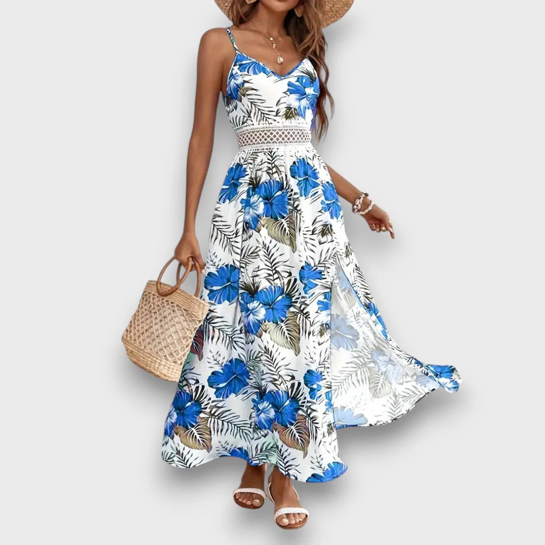 Caliora – Maxikleid mit tropischem Print - Image 2