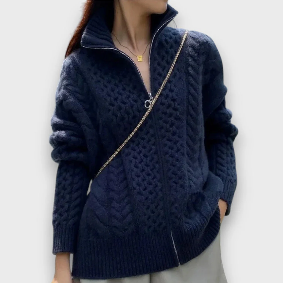 Calira – Strickjacke mit Reißverschluss - Image 3