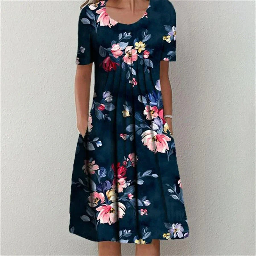 Calliope – Baumwollkleid mit Rundhalsausschnitt - Image 2