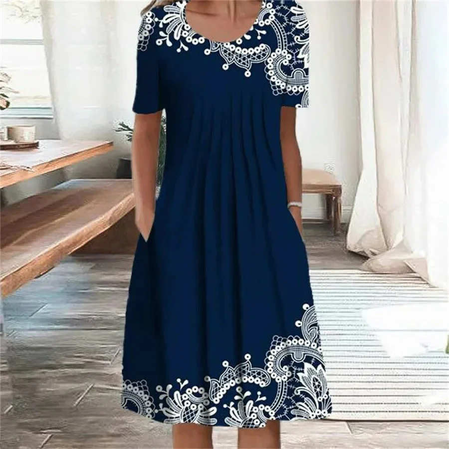 Calliope – Baumwollkleid mit Rundhalsausschnitt - Image 4