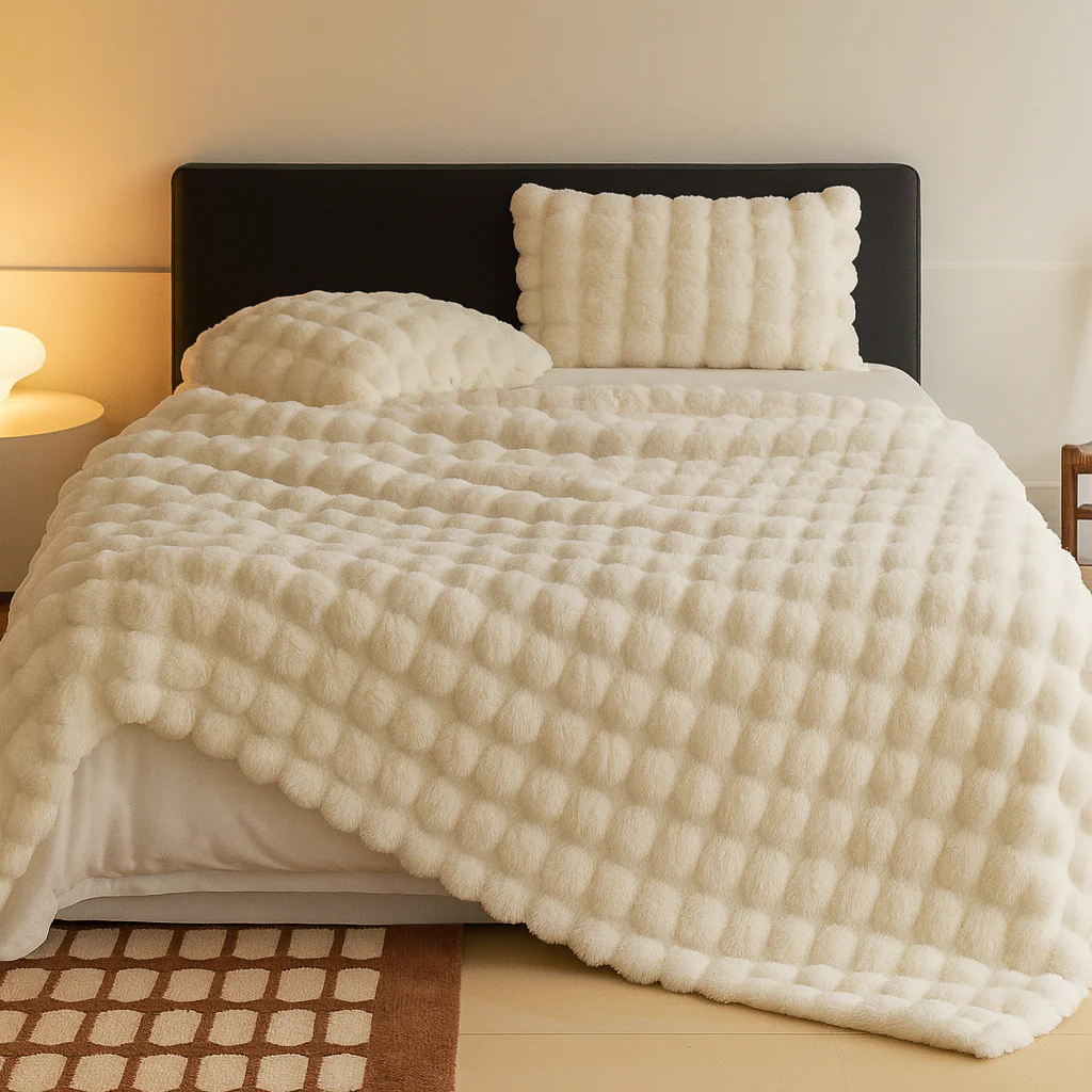 Calyra | Kuscheldecke mit weicher Blasenstruktur - Image 2
