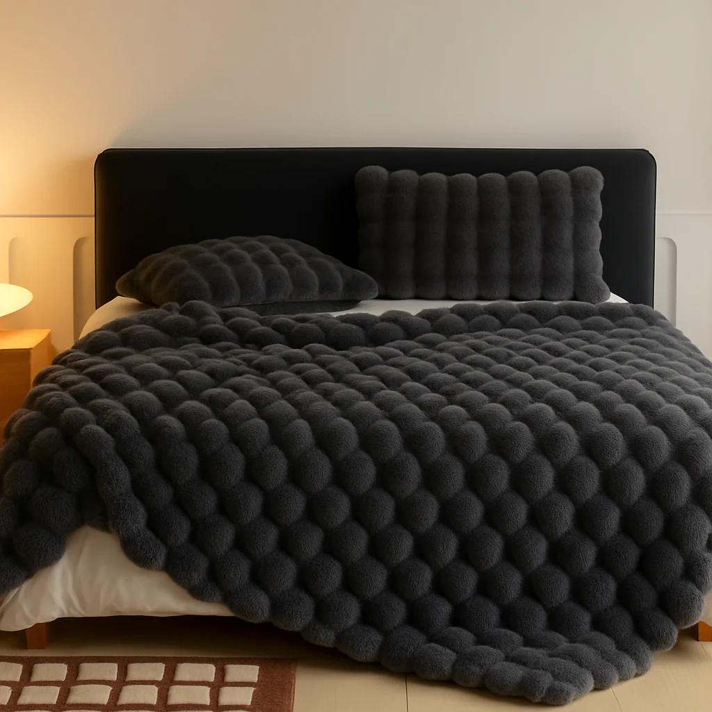 Calyra | Kuscheldecke mit weicher Blasenstruktur - Image 4