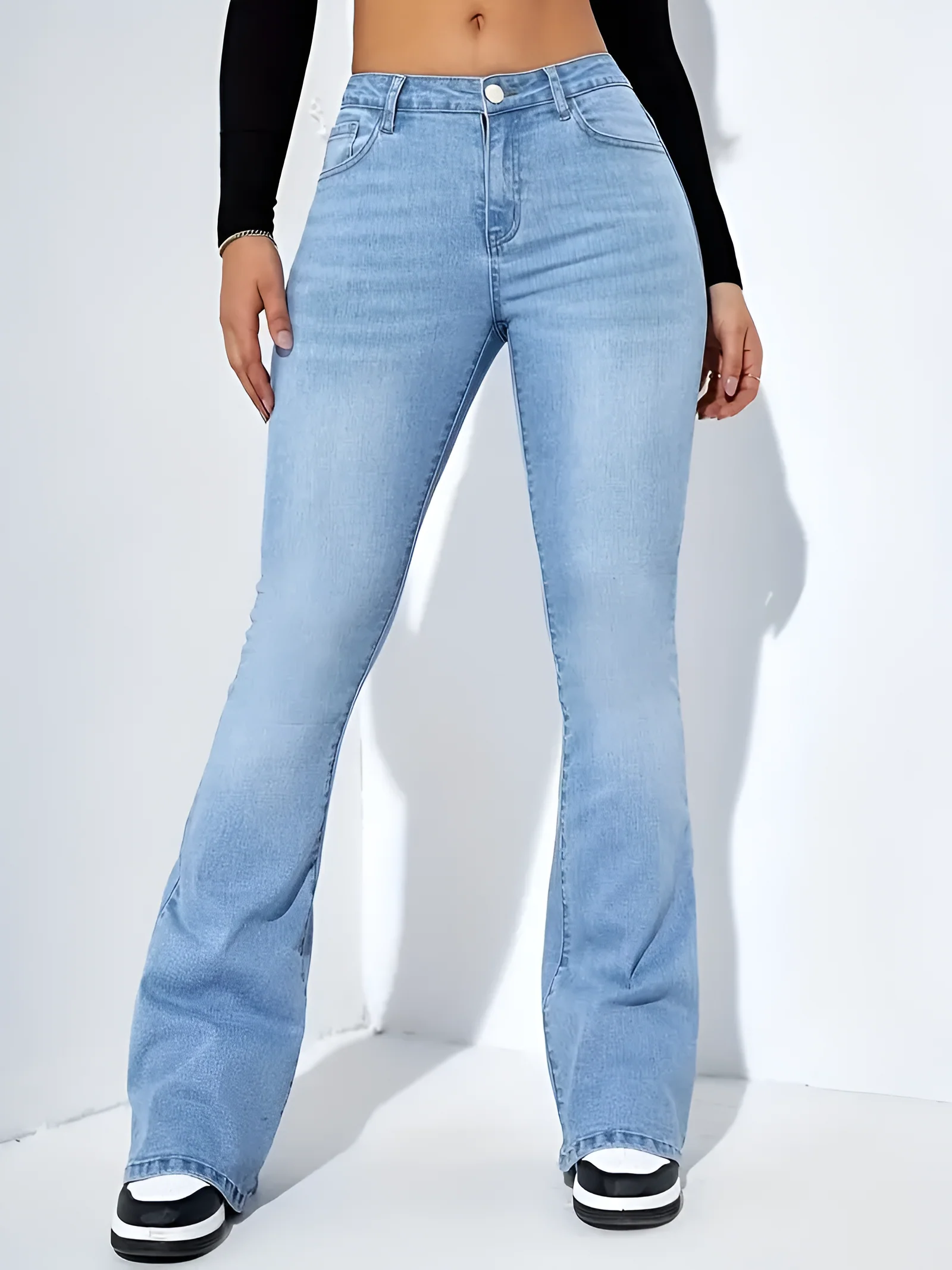 Camila | High-Waist Flare Stretch Mustache Jeans - Image 10